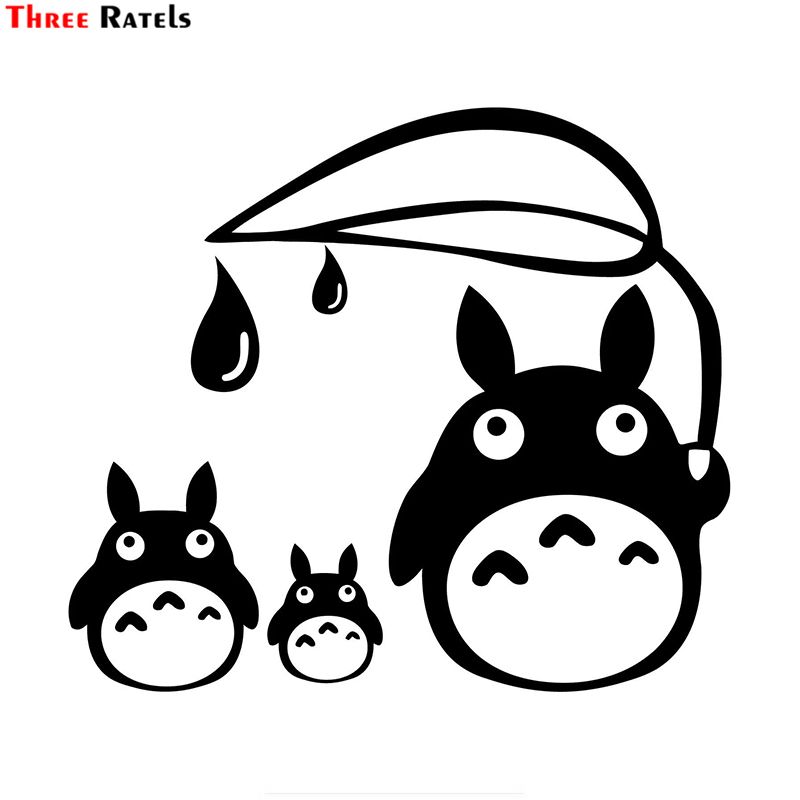 buy dropship products of three ratels fd33 totoro sticker studio ghibli wall laptop die cut white car sticker decal for wall suitcase door kids room in bulk from car stickers dhgate com