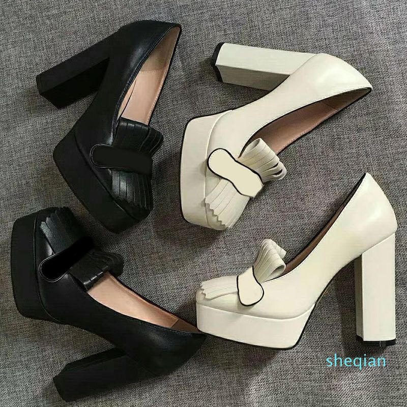 designer platform pumps