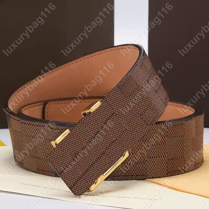 L7 brown + gold buckle