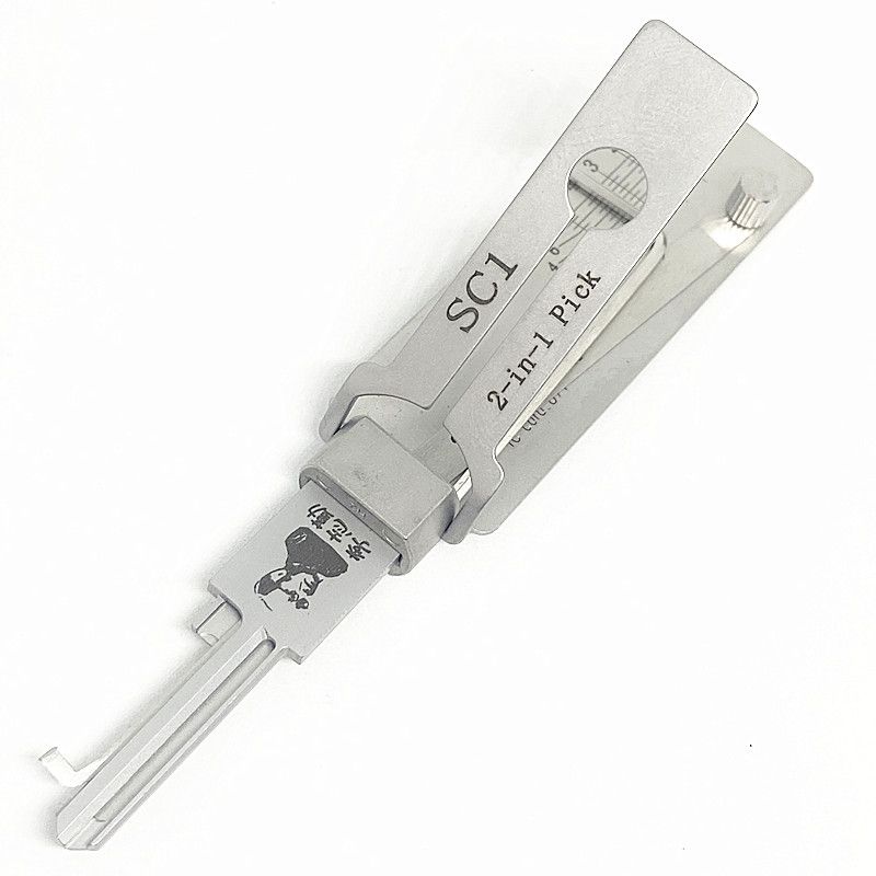 Neue Ankunft Lishi SC1 2 in 1 Schloss Pick für Open Lock Tür Haus Key Opener Lockpick Set Locksmith Werkzeuge