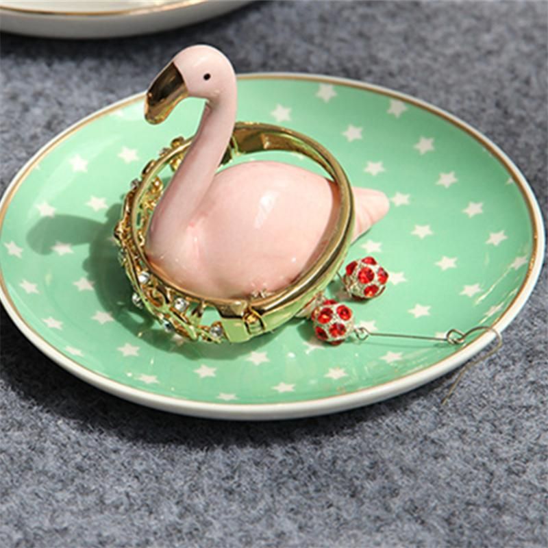 China Flamingo verde da bandeja