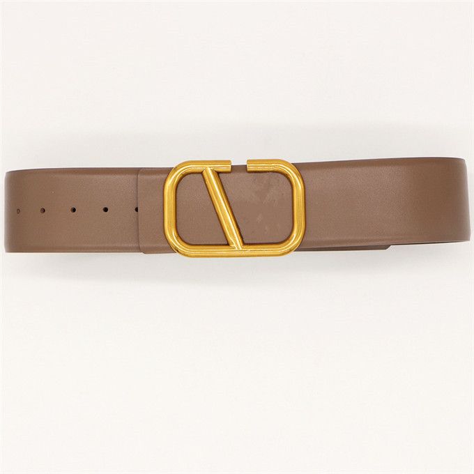 4# 6.5cm Gold buckle + apricot belt