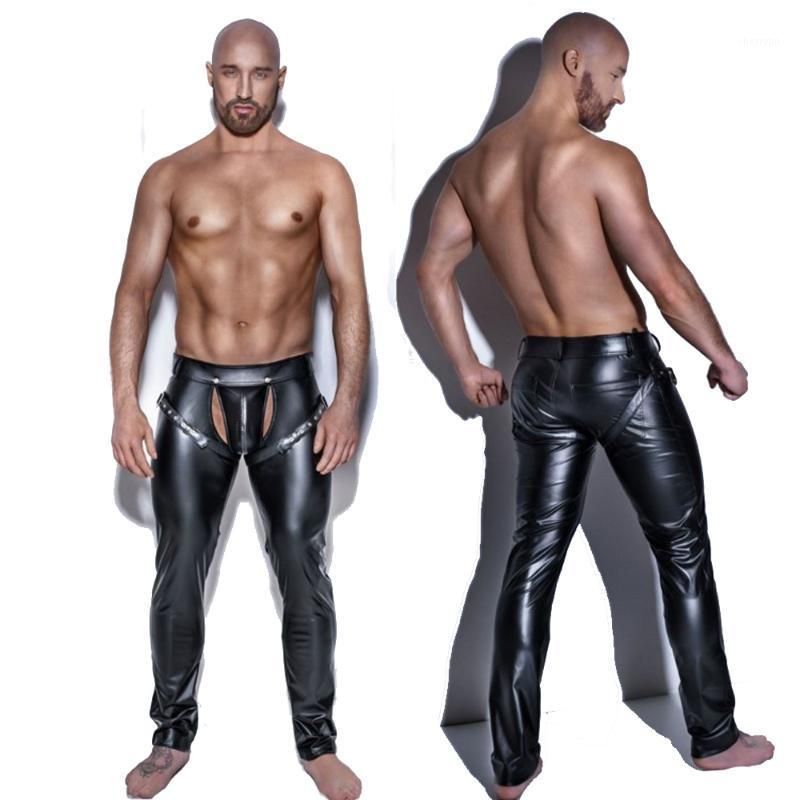 Mens Pants Fashion Mens Black Faux 