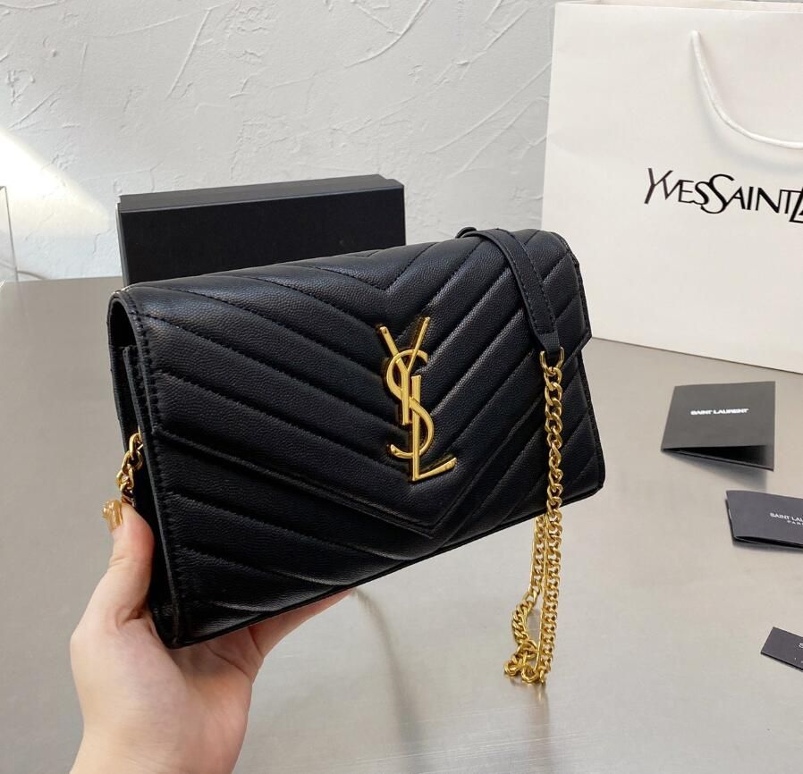 Compra YSL  BOLSA Bolsas De Hombro Acolchadas WOC Bolso Crossbody  Cubierta Flip Bolso Folleto Cadena De Metal Diseñador Bolsos Bolsos Bolsa  De Bolsas Con Bolsa De Polvo Barato | Entrega Rápida