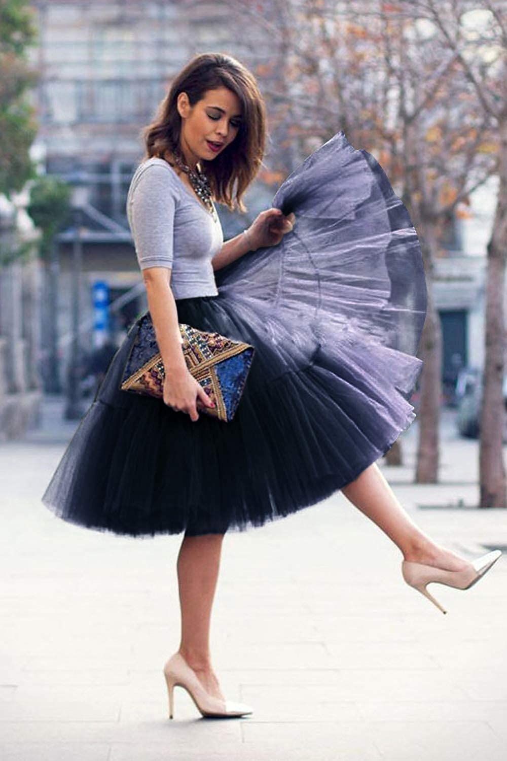 midi length underskirt