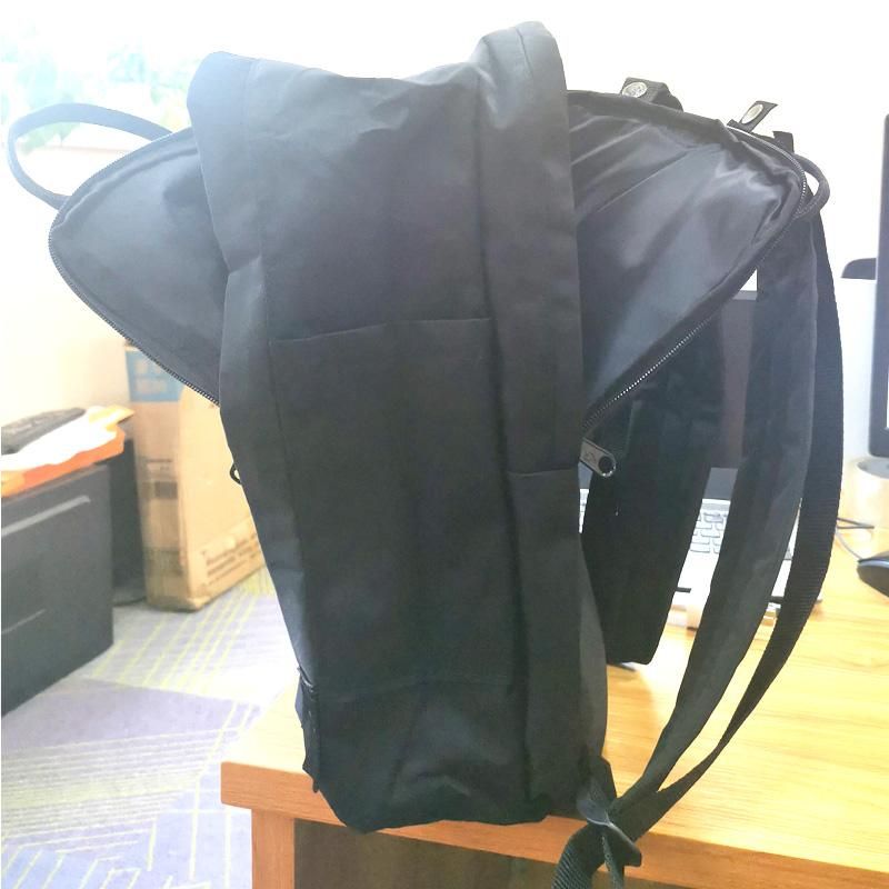 backpack with wide shoulder straps
