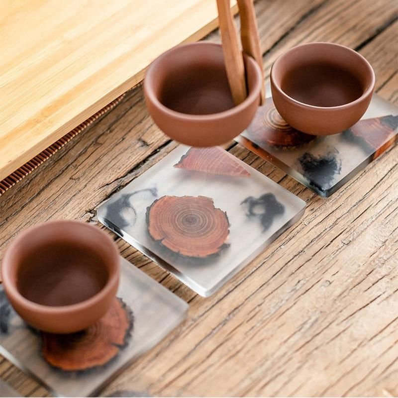 Almohadilla Para Taza De Café Duradera Madera De Pino, Almohadilla Para Taza De Café Duradera Madera De Pino,