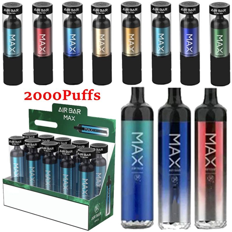 Air Bar Max 2000Puffs Disposable Device Pods E Cigarettes Airbar