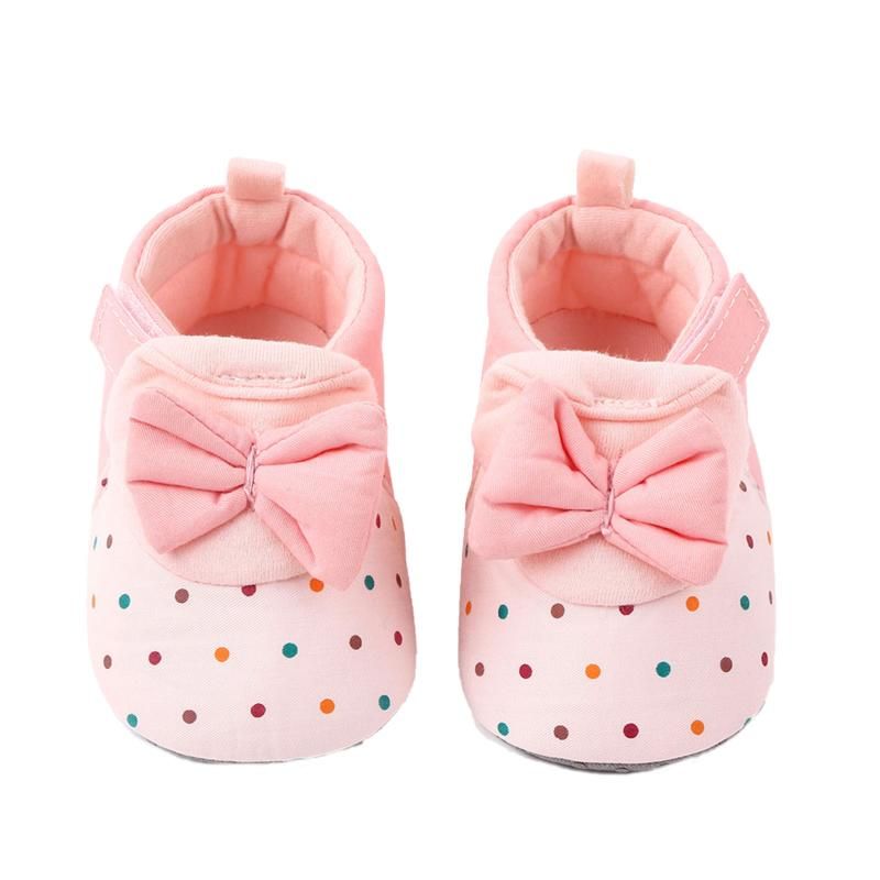 Compra Primeros Caminantes Nacidos De Zapatos Para Bebés, Zapatos De  Algodón Antideslizante Bowknot Prewalker Suela Suave Para Niñas Princesa  Sólida Barato | Entrega Rápida Y Calidad | Es.Dhgate