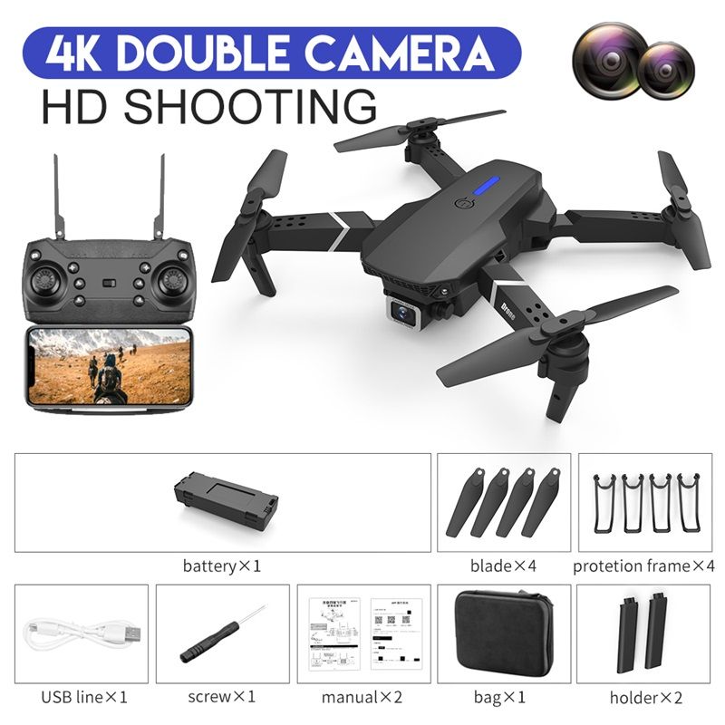 6. Black 2cam 4K 1battery -with bag