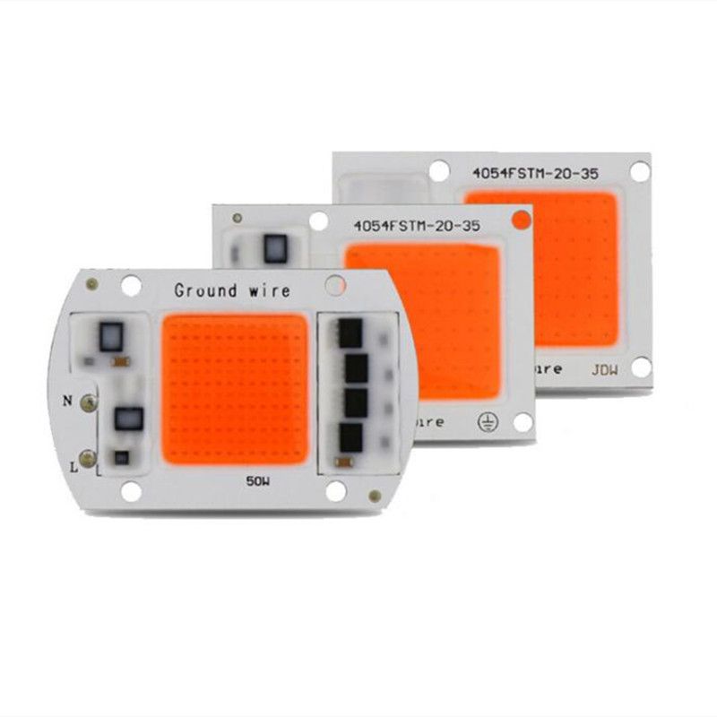 COB LED Chip 50W 220V 30W 20W 10W 3W Smart IC No Need Driver LED