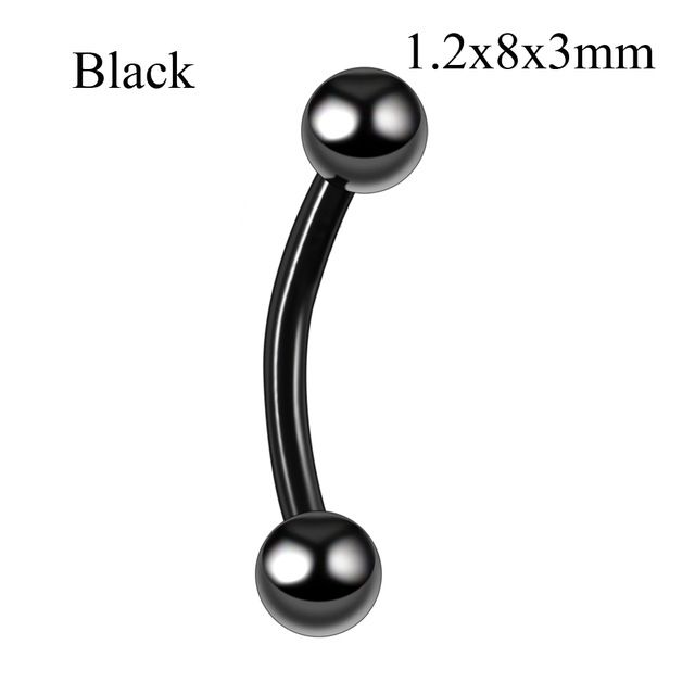 ブラック1.2x8x3mm