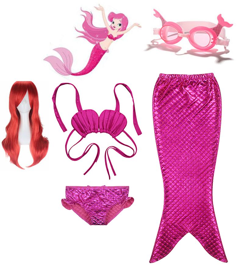 #7, +Wig Goggles Mermaid Wig