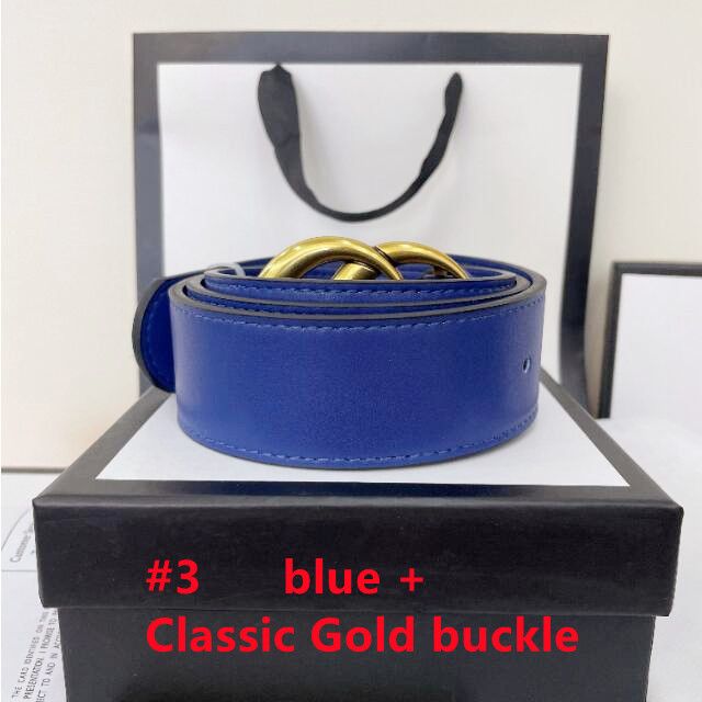 #3 Blau + klassische Goldschnalle