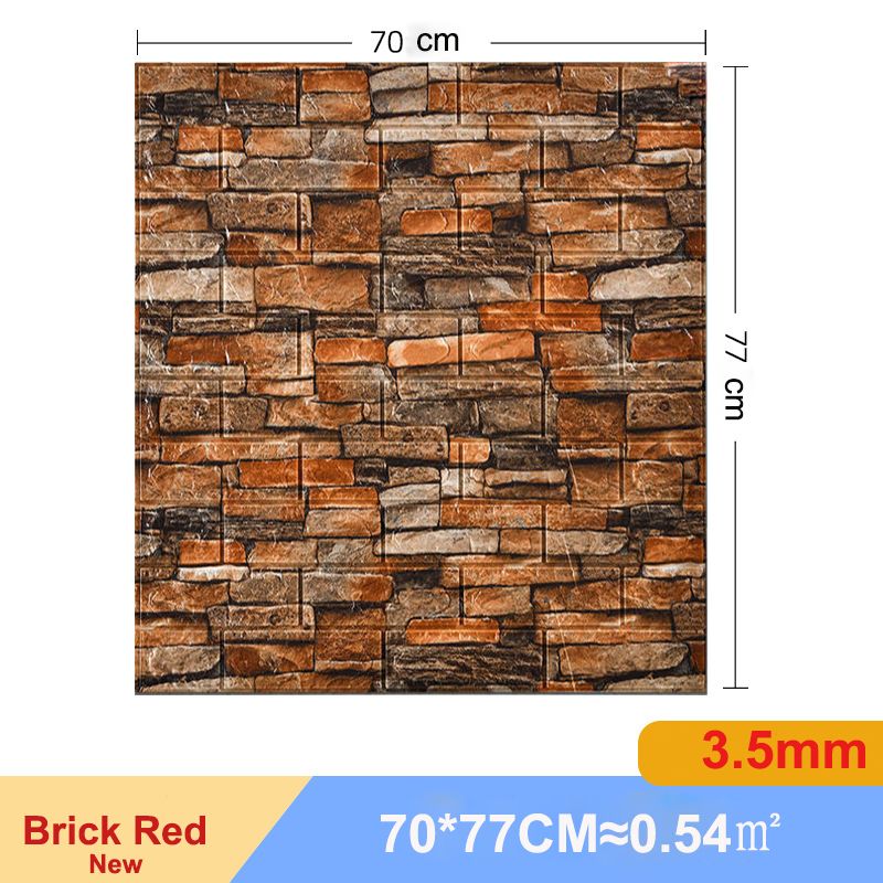 Brick Red New-10pieCES70x77cm