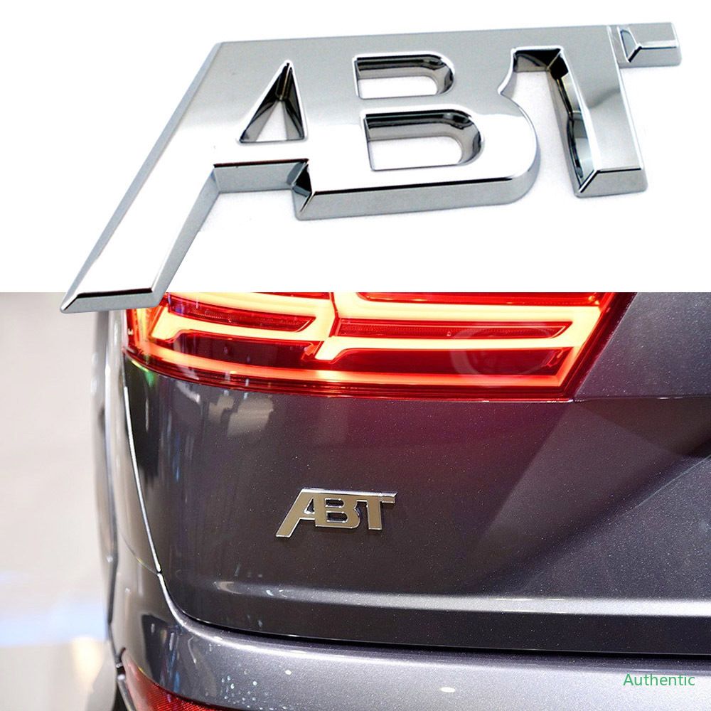 None/Brand Rejilla Insignia del Emblema del Coche ABT Etiqueta del Metal para el Logotipo de sintonización de la decoración de la Etiqueta del Coche para Volkswagen VW S8 A8,Negro,size1