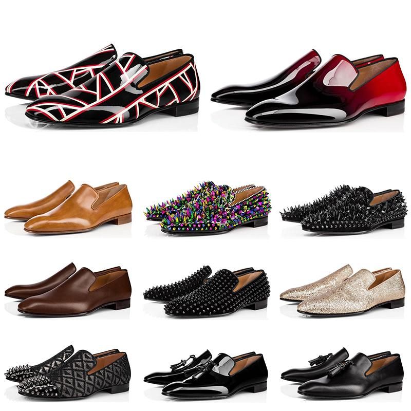 Compra Louboutin Christian 2020 Moda Para Hombre Mocasines Para Hombre  Zapatos Fondos Rojos Black Brown Suede Patent Patent Rivets Loafer Dress  Body Business SH Wxj Barato | Entrega Rápida Y Calidad | Es.Dhgate