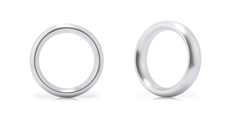 40mm cock ring silver