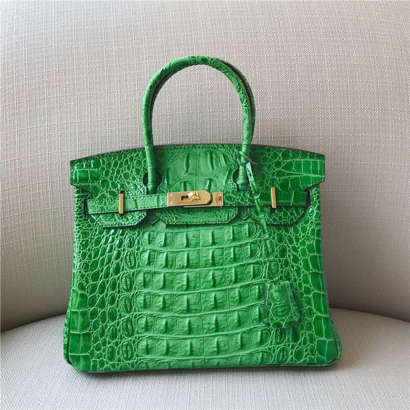 birkin green crocodile bolsa