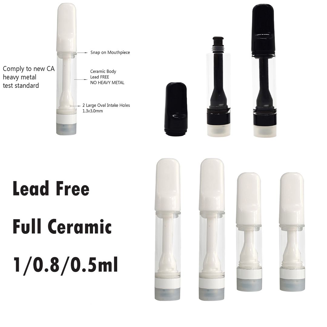 NO Heavy Metal Full Ceramic Vape Cartridges Lead Free ...