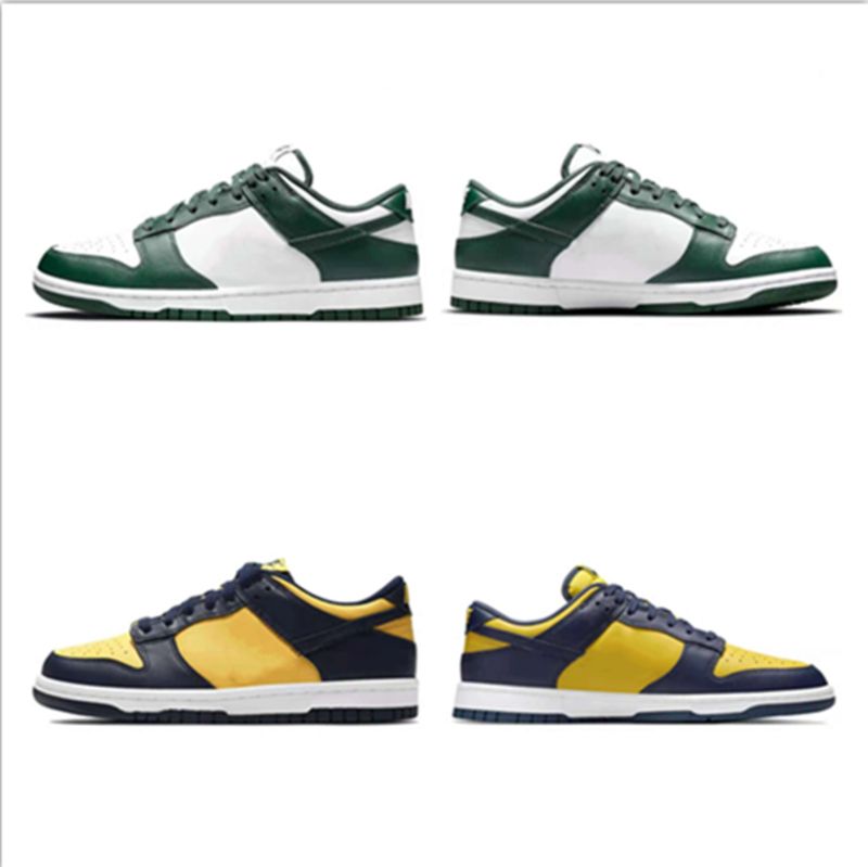21 Best Shoe Seller からの21ファッションダンクチームグリーンランニングシューズダンクローミシガンブルーイエロースケートボードスニーカートレーナー 4 160 Dhgate