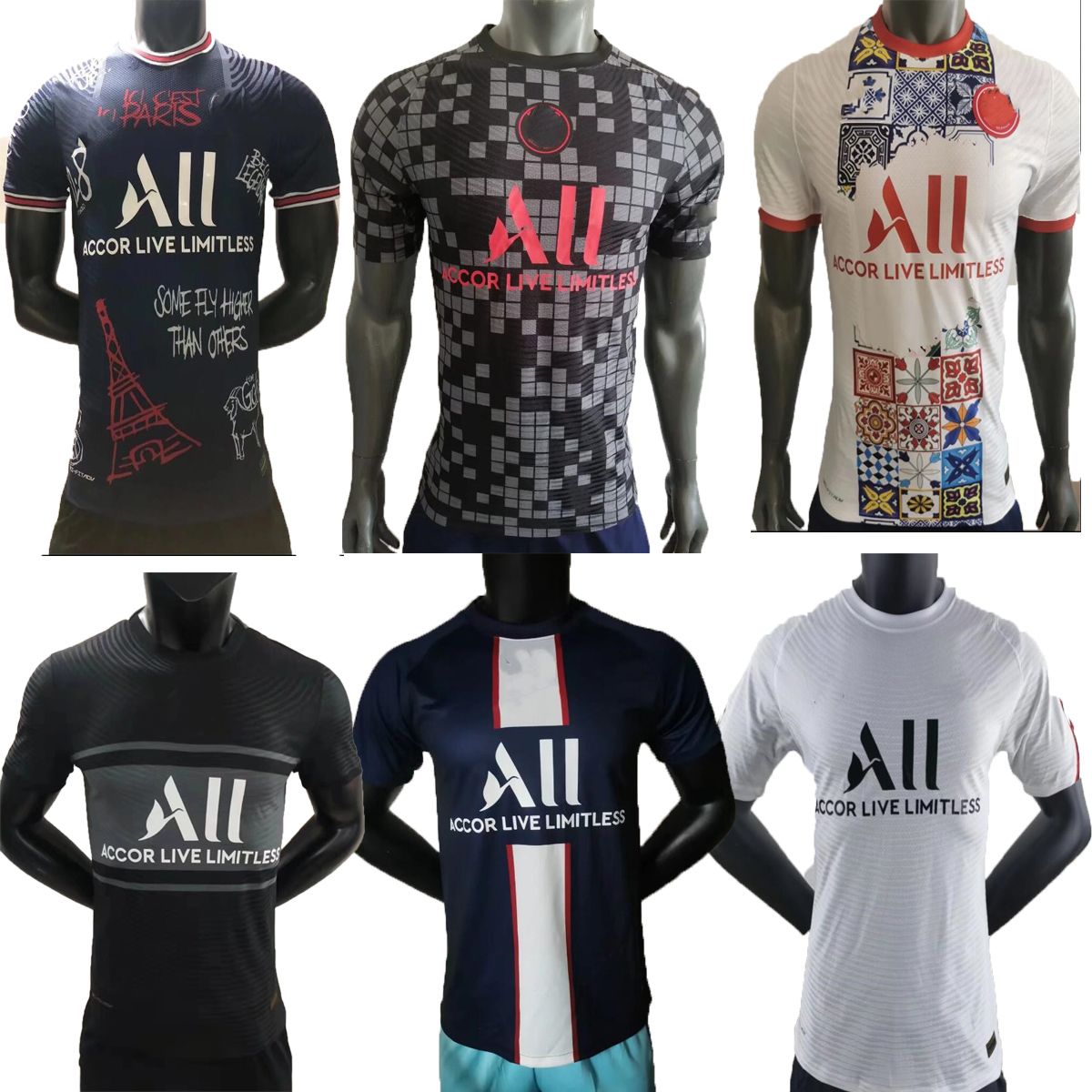 Player Version 2021 2022 SERGIO RAMOS Soccer Jersey Home And Away 3th