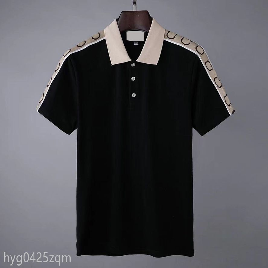 2021SSSS Designer Polo Shirts Hombres Polos de Casual Hombre T Shirt Snake Bee Letra Impresión