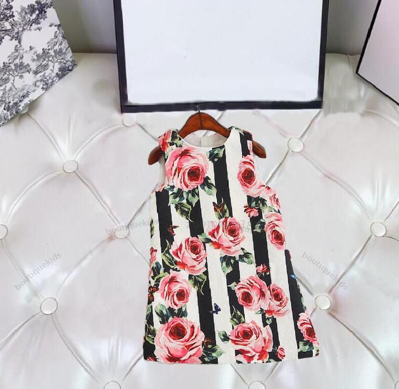 Compra Vestidos De Niña Infantil Vestidos De Flores Patrón De Flores  Diseñadores Ropa Niños Verano Chica Party Princess Ropa Barato | Entrega  Rápida Y Calidad | Es.Dhgate