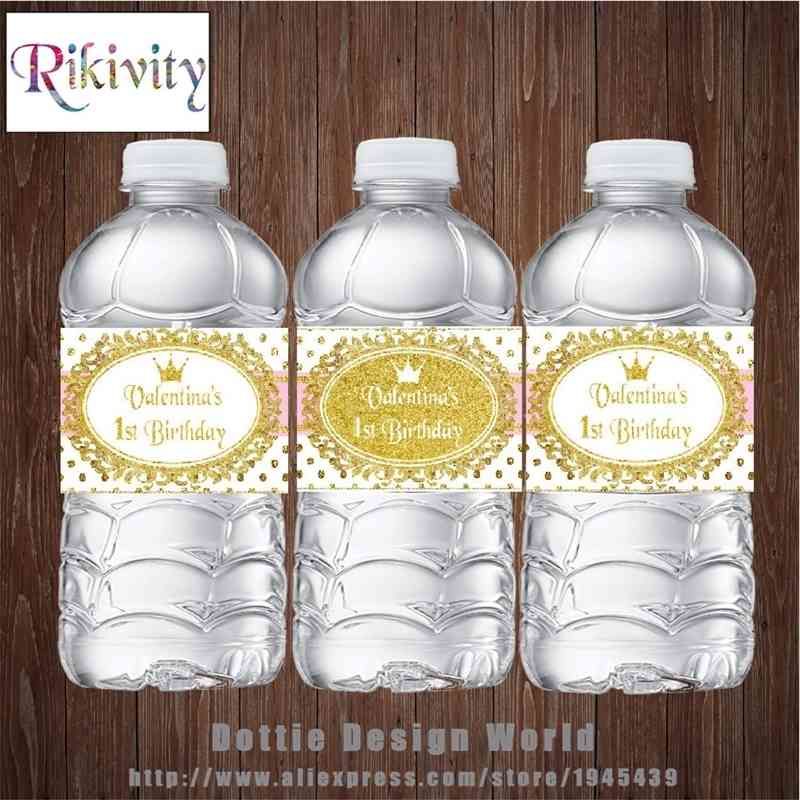 Acheter Pas Cher Personnalise Princesse Crown Gold Glitter Anniversaire Bouteille Deau Bouteille Deau Candy Bar Wrapper Baby Douche Baby Douche Decoration 0929 Du 14 73 Fr Dhgate