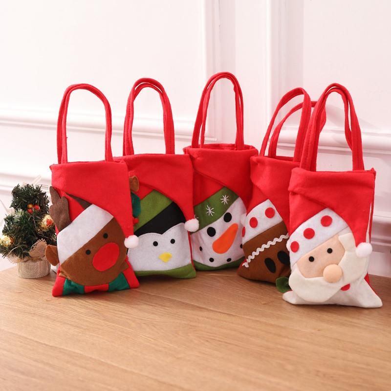2022 Home Christmas Gifts Christmas Decorations 2022 Santa Claus Tree Gift Bags Merry Candy Bag