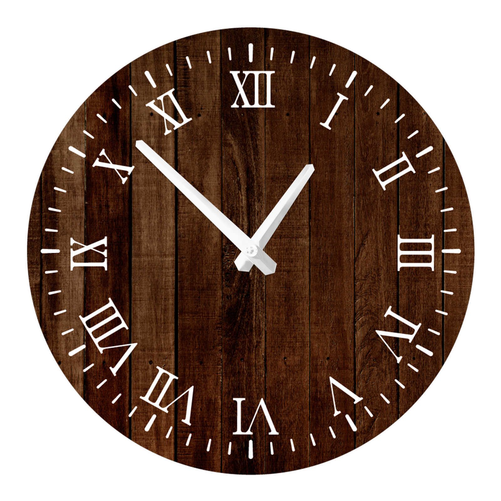 Horloge en bois 11-10 pouces