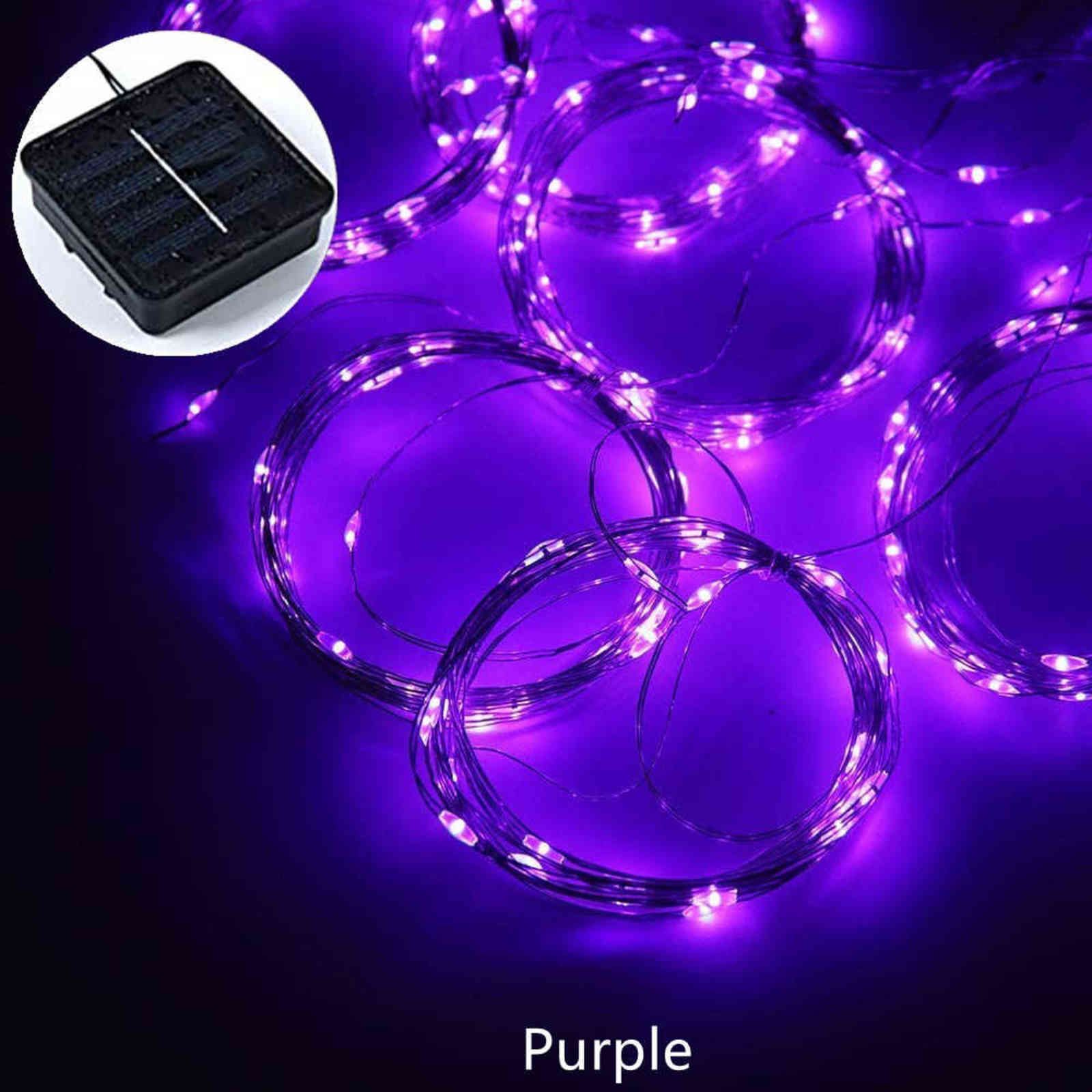 Purple-Solar Powered-3M x 3m 300leds