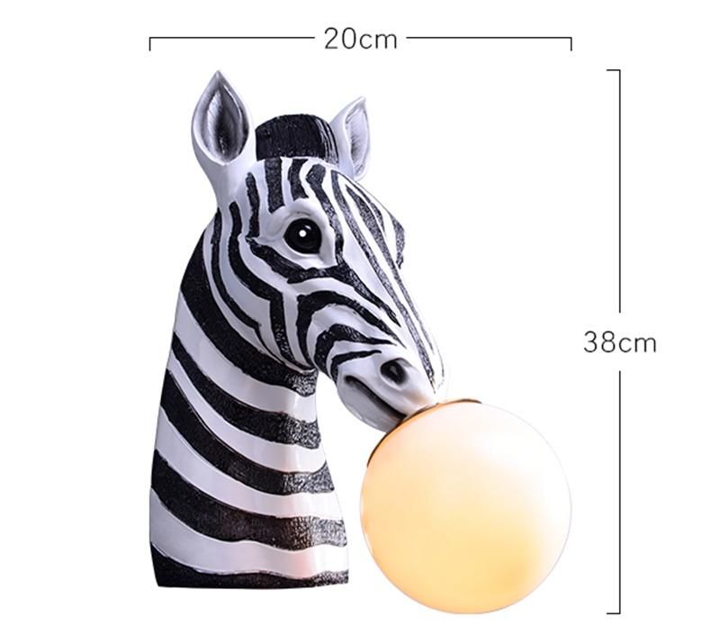 Zebra wandlamp