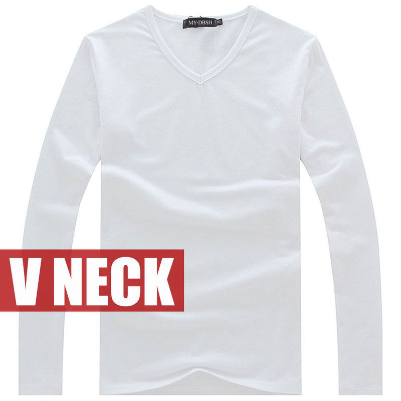 v Neck White