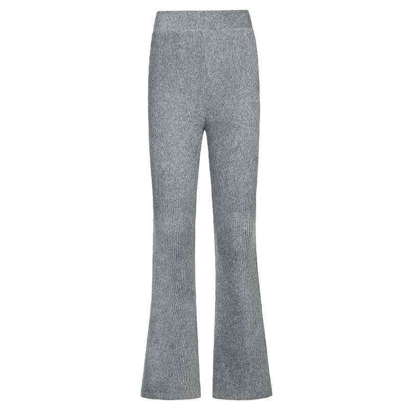 Grijze fluwelen broek