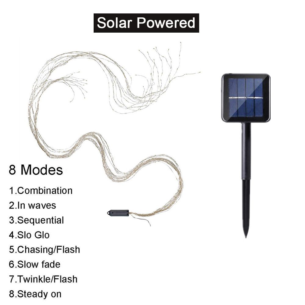 Solarbetriebene 5-Saiten 100LEDs