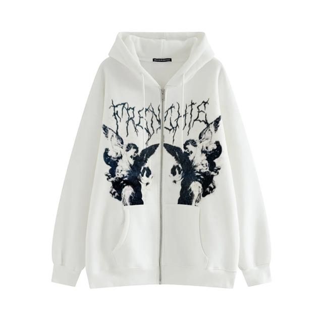 Compra Sudaderas Con Capucha Para Hombre Sudaderas 2021 Estilo Gótico  Ladies Hip Hop Street Chaqueta Con Capucha Angel Dark Printadora Harajuku  Y2K Ropa Punk Cremallera Barato | Entrega Rápida Y Calidad | Es.Dhgate