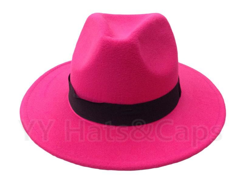 Cappelli a fedora rosa