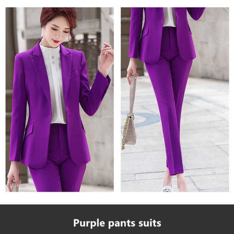 Pantalon de manteau violet