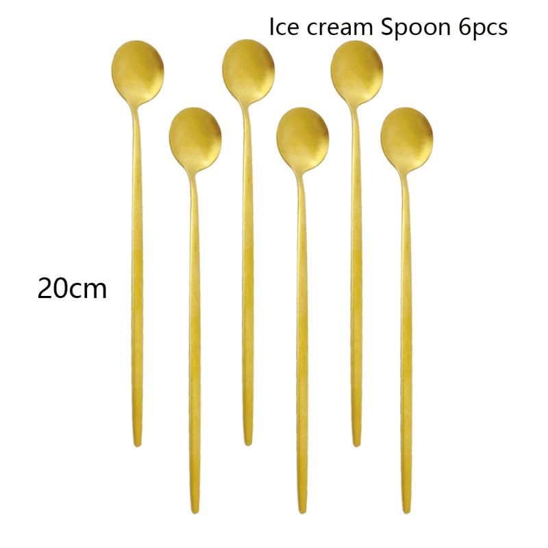 6pcs à glace cuillère