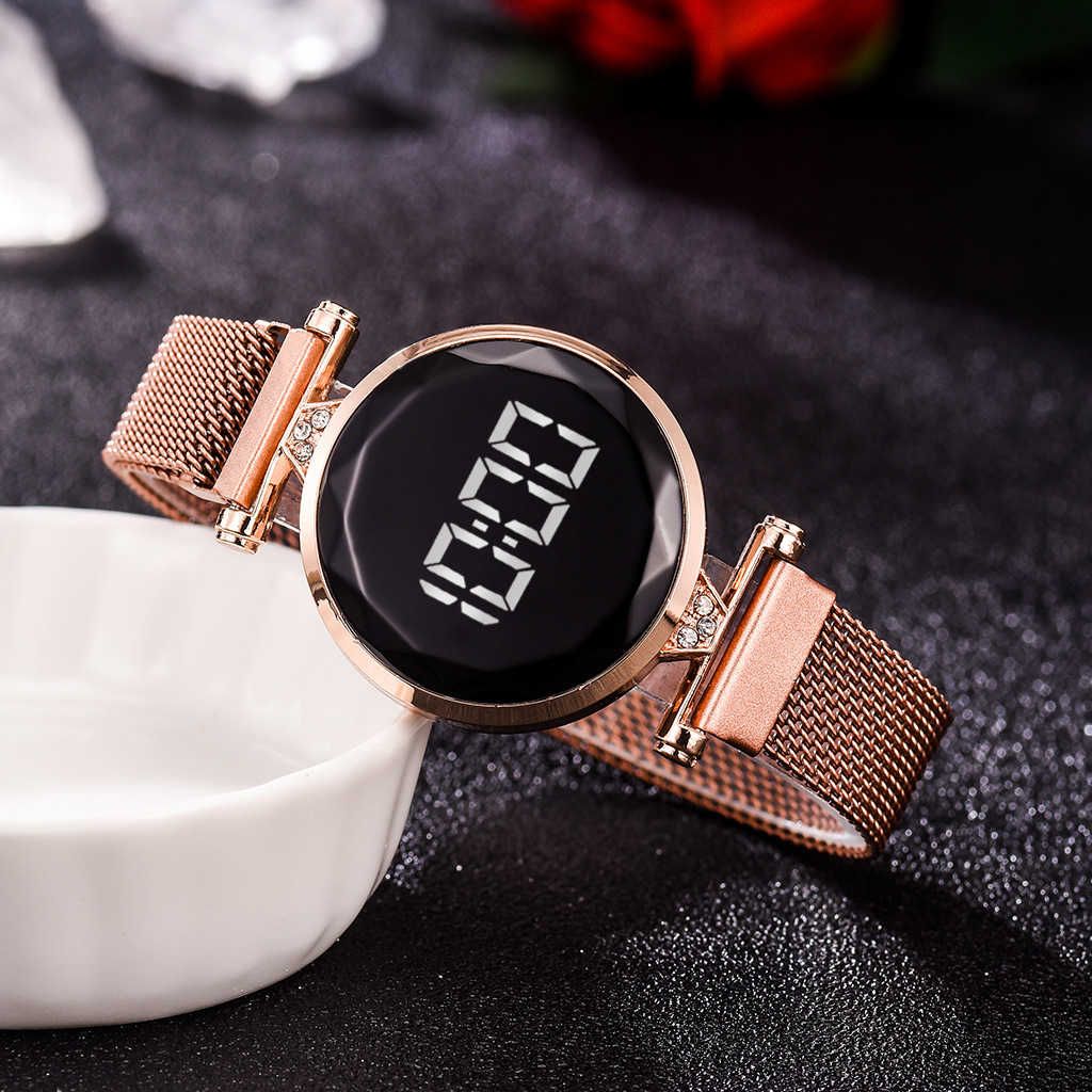 Acheter Pas Cher Women Numérique Montre Bracelet Fashion Reloj De Dama En Acier  Inoxydable Mesdames Montre Magnétique Femme Horloge Bracelete 2021 Montre  Femme Du 32,91 € | Fr.Dhgate