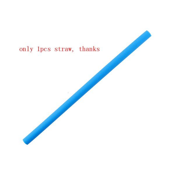 Blue Straight Straw