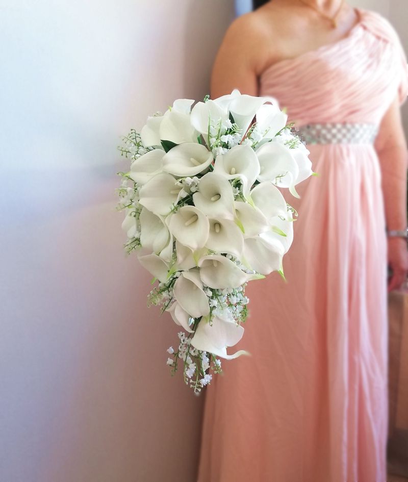 White Orchid Calla Lily Bouquet