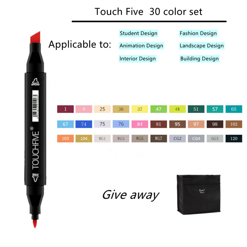 Black 30 Colors Set