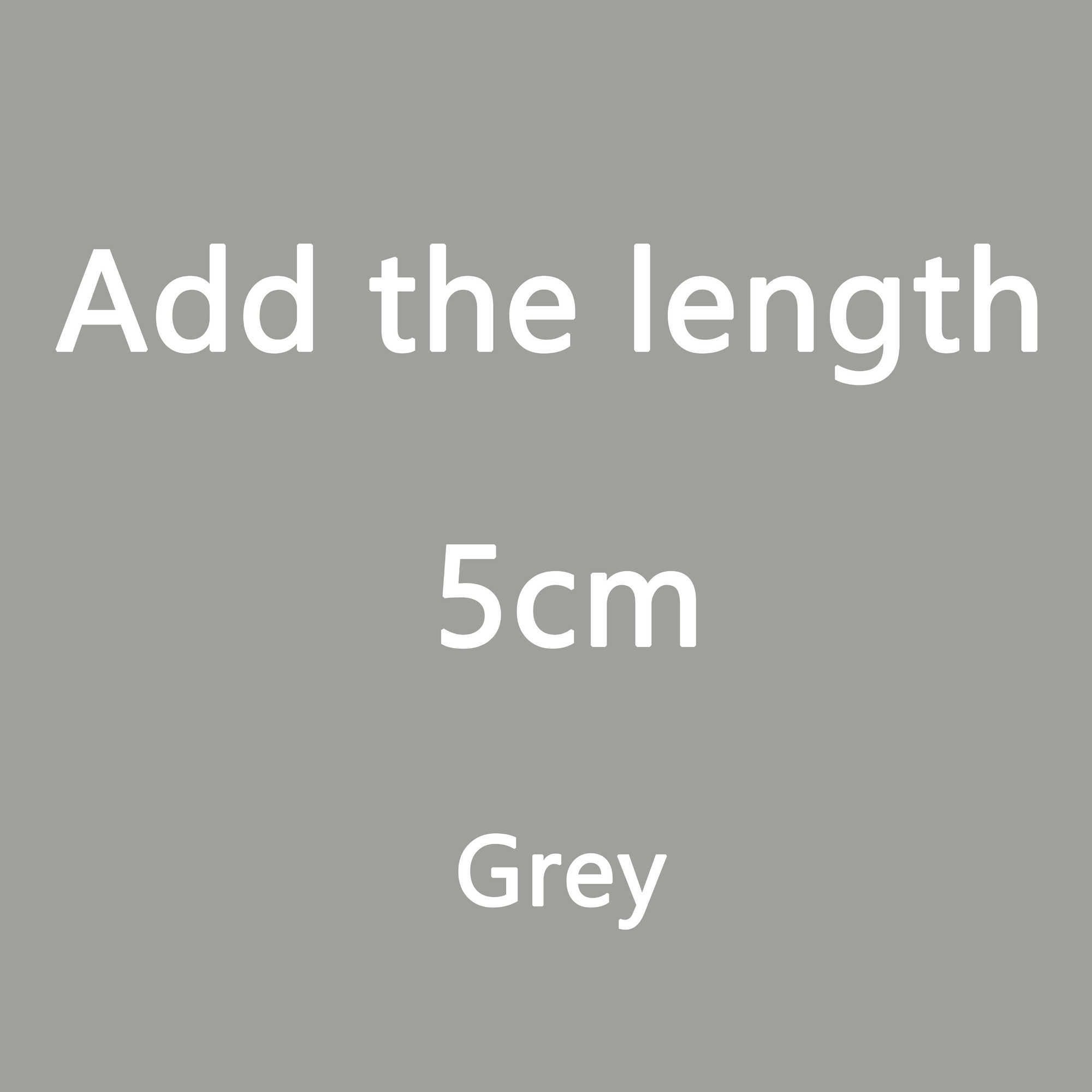 Add the Length 5cm