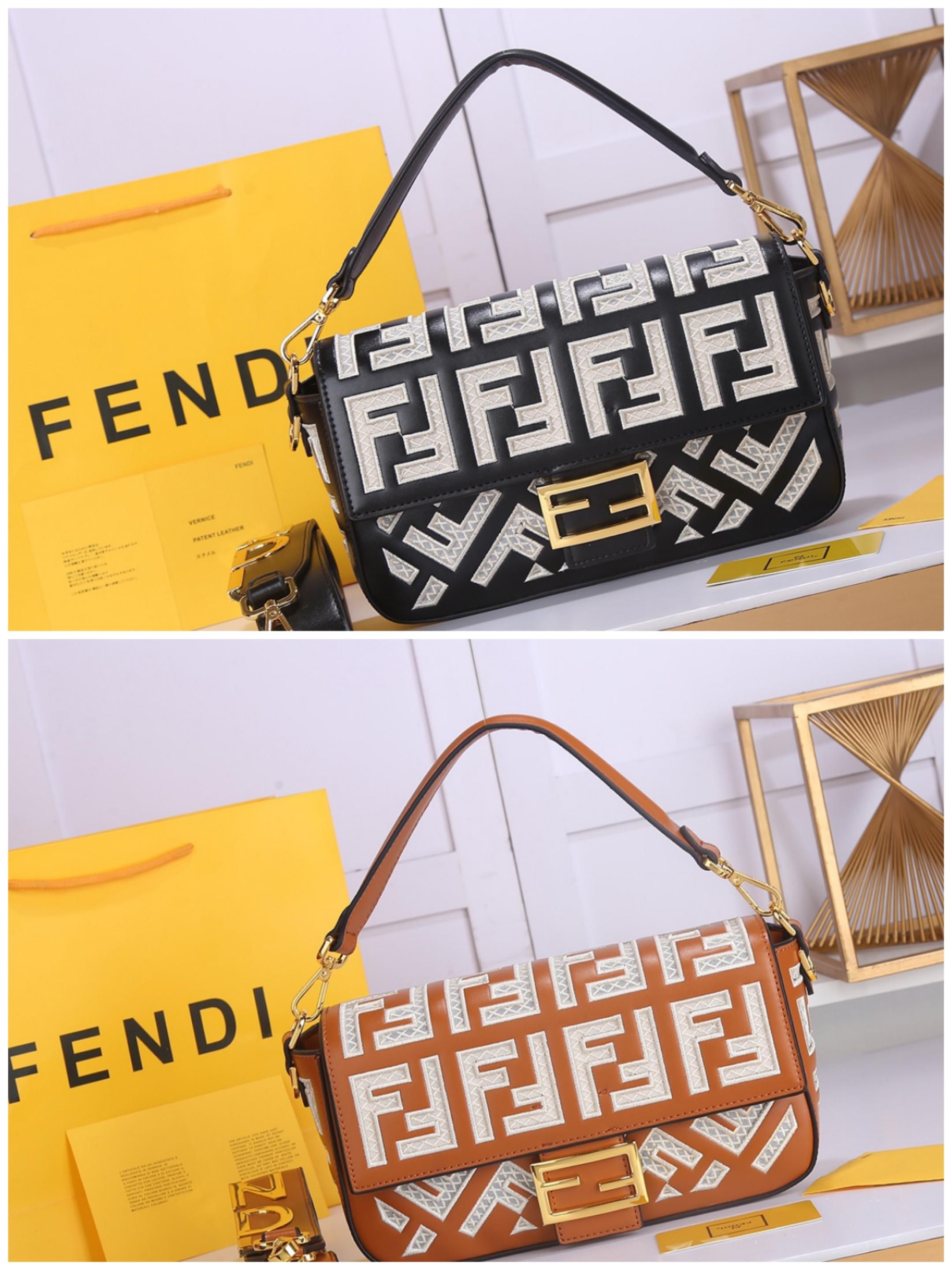 fendi yellow bolsa