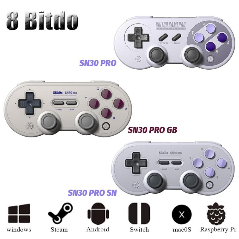 Compre 8bitdo Con Cable Joystick Sn30 Pro Usb Gamepad Controller Para Ns Switch Windows Raspberry Pi Sn Edition Stream Macos Android Game Control Control A 45 8 Del Bonziwells Es Dhgate Com