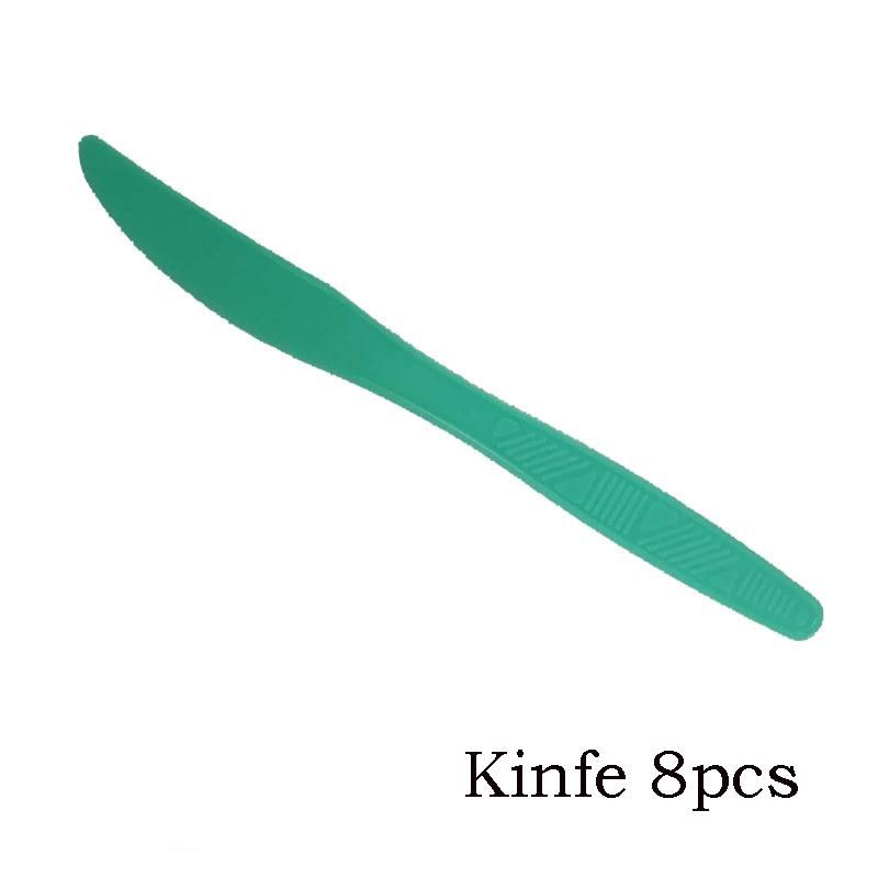8pcs knife green
