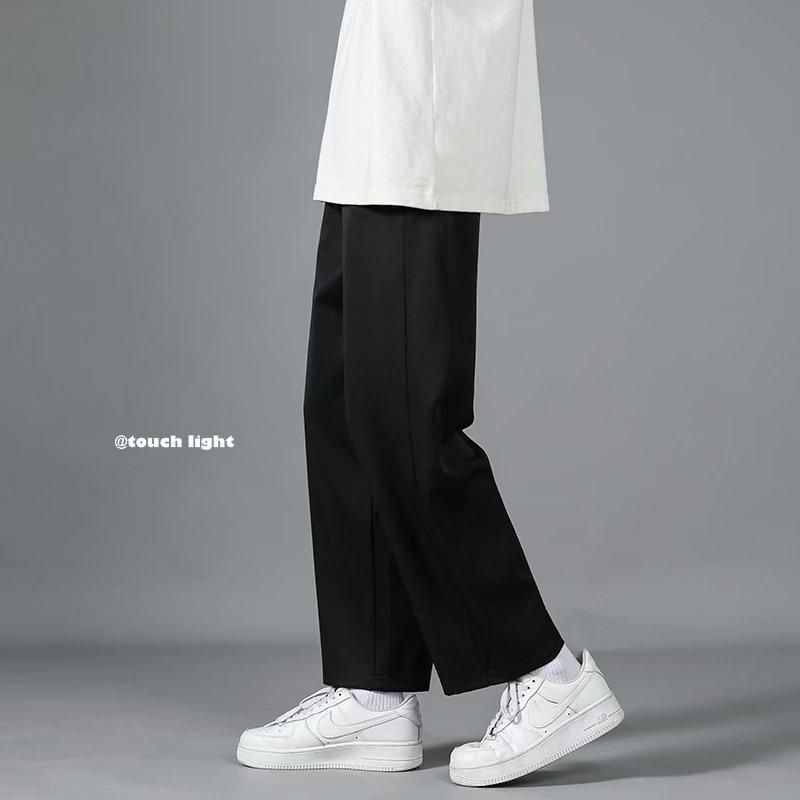 Compra Pantalones Para Hombres # 5080 Negro Gris Pantalón Homme Casual  Suelto Heterosexual Longitud Longitud Longitud Verano Verano Fino Ancho  Pierna Pantalones Hombres Joggers Barato | Entrega Rápida Y Calidad |  Es.Dhgate