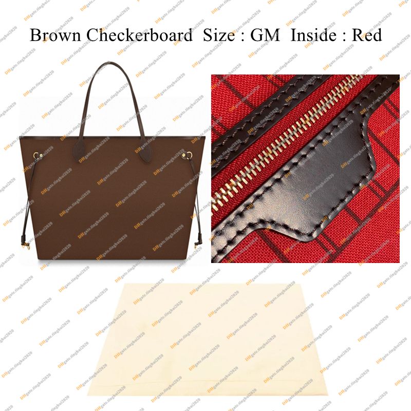 GM Brown Grid/Red New Leathe